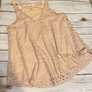 Laced overlay Tank